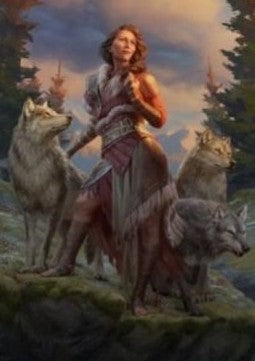Art Series: Arlinn, the Pack's Hope (V.1)⁣ - Innistrad: Midnight Hunt: Extras⁣ (Tip Card)⁣ [A01]