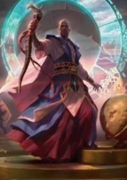 Art Series: Teferi, Who Slows the Sunset (V.1)⁣ - Innistrad: Midnight Hunt: Extras⁣ (Tip Card)⁣ [A10]