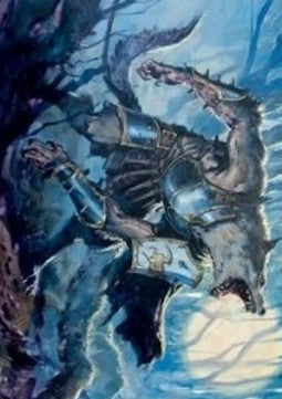 Art Series: Moonrage Brute (V.1)⁣ - Innistrad: Midnight Hunt: Extras⁣ (Tip Card)⁣ [A14]