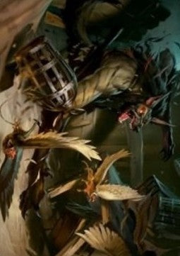 Art Series: Wing Shredder (V.1)⁣ - Innistrad: Midnight Hunt: Extras⁣ (Tip Card)⁣ [A55]