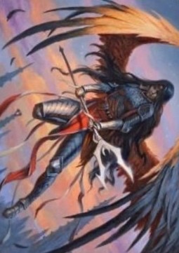 Art Series: Liesa, Forgotten Archangel (V.1)⁣ - Innistrad: Midnight Hunt: Extras⁣ (Tip Card)⁣ [A63]