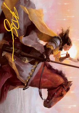 Art Series: Sunrise Cavalier (V.2)⁣ - Innistrad: Midnight Hunt: Extras⁣ (Tip Card)⁣ [A69]