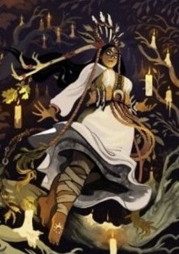 Art Series: Candlegrove Witch (V.3)⁣ - Innistrad: Midnight Hunt: Extras⁣ (Tip Card)⁣ [A76]