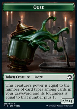 Ooze Token (Green */*+1)⁣ - Innistrad: Midnight Hunt: Extras⁣ (Token)⁣ [T10]