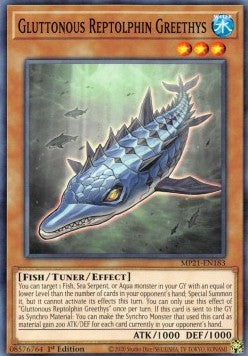 Gluttonous Reptolphin Greethys⁣ - 2021 Tin of Ancient Battles⁣ (Common)⁣ [183]