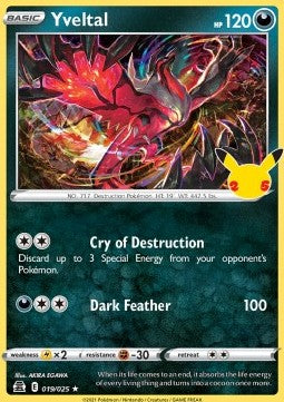 Yveltal⁣ - Celebrations⁣ (Holo Rare)⁣ [019]