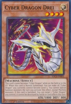 Cyber Dragon Drei⁣ - Structure Deck: Cyber Strike⁣ (Common)⁣ [005]