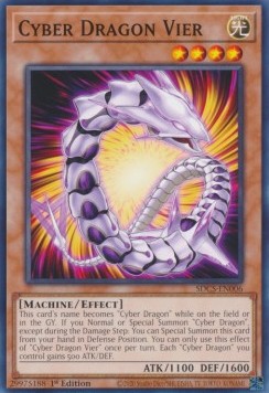 Cyber Dragon Vier⁣ - Structure Deck: Cyber Strike⁣ (Common)⁣ [006]