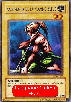 Kagemusha of the Blue Flame (V.1 - Common)⁣ - Legend of Blue Eyes White Dragon (LDD)⁣ (Common)⁣ [022]