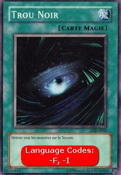 Dark Hole (V.1 - Super Rare)⁣ - Legend of Blue Eyes White Dragon (LDD)⁣ (Super Rare)⁣ [041]