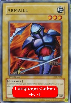Armaill (V.1 - Common)⁣ - Legend of Blue Eyes White Dragon (LDD)⁣ (Common)⁣ [062]