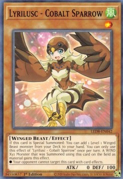 Lyrilusc - Cobalt Sparrow⁣ - Legendary Duelists: Synchro Storm⁣ (Common)⁣ [042]