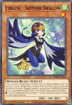 Lyrilusc - Sapphire Swallow⁣ - Legendary Duelists: Synchro Storm⁣ (Common)⁣ [043]