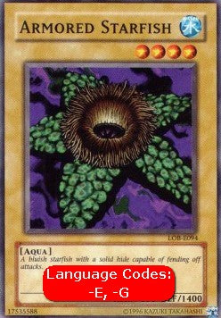 Armored Starfish (V.1 - Common) - Legend of Blue Eyes White Dragon (Common) [LOB-094]