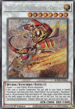 Swordsoul Grandmaster - Chixiao (V.1 - Secret Rare)⁣ - Burst of Destiny⁣ (Secret Rare)⁣ [041]