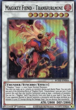 Magikey Fiend - Transfurlmine⁣ - Burst of Destiny⁣ (Super Rare)⁣ [044]