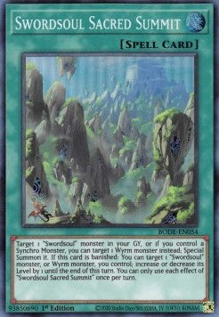 Swordsoul Sacred Summit⁣ - Burst of Destiny⁣ (Super Rare)⁣ [054]