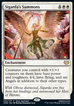 Sigarda's Summons⁣ - Innistrad: Crimson Vow⁣ (Rare)⁣ [36]