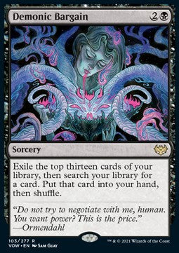Demonic Bargain⁣ - Innistrad: Crimson Vow⁣ (Rare)⁣ [103]