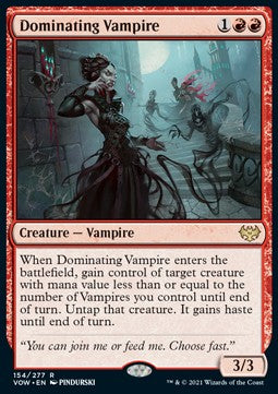 Dominating Vampire⁣ - Innistrad: Crimson Vow⁣ (Rare)⁣ [154]