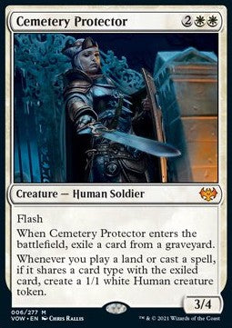Cemetery Protector⁣ - Innistrad: Crimson Vow⁣ (Mythic)⁣ [6]