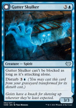 Gutter Skulker // Gutter Shortcut⁣ - Innistrad: Crimson Vow⁣ (Uncommon)⁣ [62]
