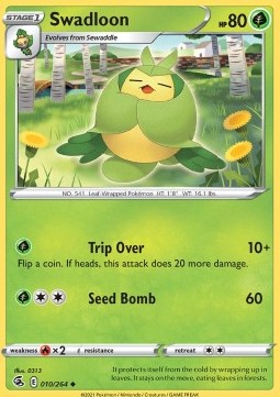 Swadloon⁣ - Fusion Strike⁣ (Uncommon)⁣ [010]