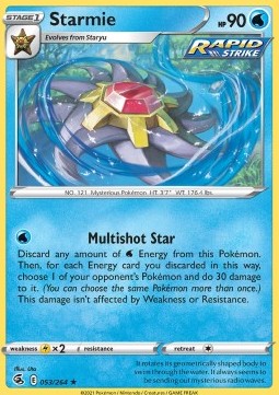 Starmie⁣ - Fusion Strike⁣ (Holo Rare)⁣ [053]