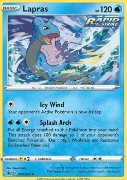 Lapras⁣ - Fusion Strike⁣ (Uncommon)⁣ [054]