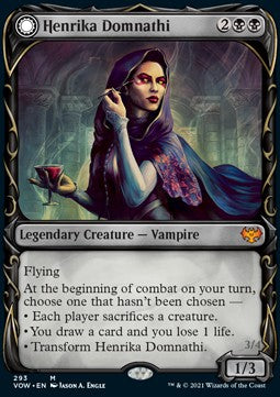 Henrika Domnathi // Henrika, Infernal Seer (V.1)⁣ - Innistrad: Crimson Vow: Extras⁣ (Mythic)⁣ [293]