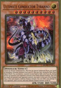 Ultimate Conductor Tyranno⁣ - Maximum Gold: El Dorado⁣ (Premium Gold Rare)⁣ [014]