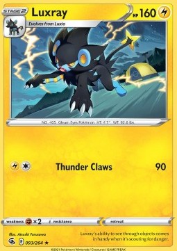 Luxray⁣ - Fusion Strike⁣ (Rare)⁣ [093]
