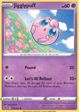 Jigglypuff⁣ - Fusion Strike⁣ (Common)⁣ [110]