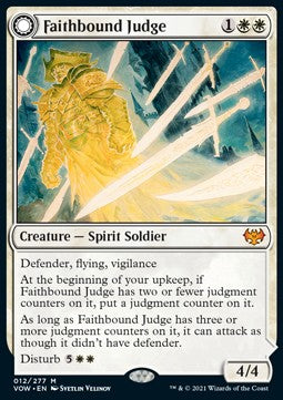 Faithbound Judge // Sinner's Judgment⁣ - Innistrad: Crimson Vow⁣ (Mythic)⁣ [12]