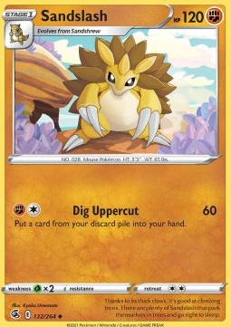 Sandslash⁣ - Fusion Strike⁣ (Uncommon)⁣ [132]