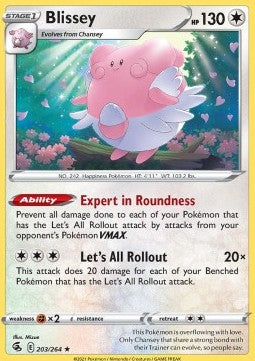 Blissey⁣ - Fusion Strike⁣ (Rare)⁣ [203]