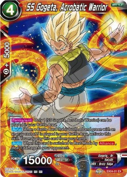 SS Gogeta, Acrobatic Warrior (V.1 - Expansion Rare)⁣ - Mythic Booster⁣ (Expansion Rare)⁣ [EX04-01]