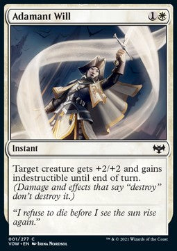 Adamant Will⁣ - Innistrad: Crimson Vow⁣ (Common)⁣ [1]