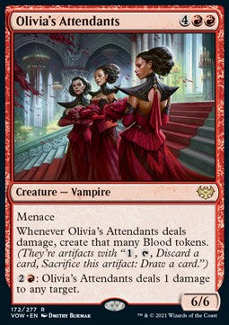 Olivia's Attendants⁣ - Innistrad: Crimson Vow⁣ (Rare)⁣ [172]