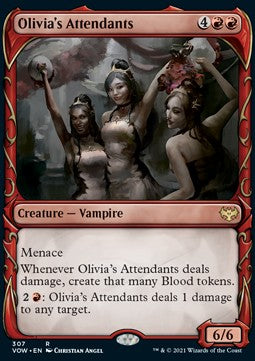 Olivia's Attendants⁣ - Innistrad: Crimson Vow: Extras⁣ (Rare)⁣ [307]