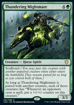 Thundering Mightmare (V.1)⁣ - Commander: Innistrad: Crimson Vow⁣ (Rare)⁣ [37]