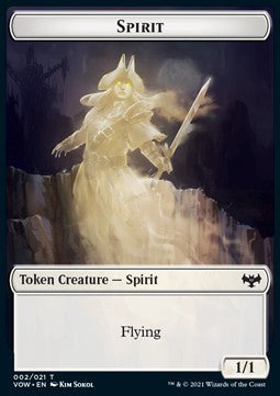 Spirit Token (White 1/1)⁣ - Innistrad: Crimson Vow: Extras⁣ (Token)⁣ [T02]