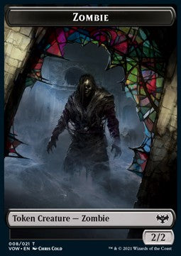 Zombie Token (Black 2/2)⁣ - Innistrad: Crimson Vow: Extras⁣ (Token)⁣ [T08]