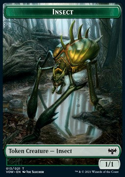 Insect Token (Green 1/1)⁣ - Innistrad: Crimson Vow: Extras⁣ (Token)⁣ [T13]