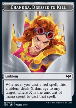 Chandra, Dressed to Kill Emblem⁣ - Innistrad: Crimson Vow: Extras⁣ (Token)⁣ [T20]