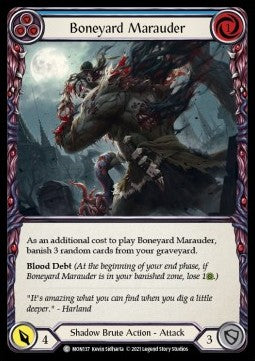 Boneyard Marauder (Blue) (Rainbow Foil)⁣ - Monarch - First⁣ (Common)⁣ [MON137]