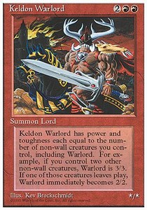 Keldon Warlord⁣ - Fourth Edition⁣ (Uncommon)