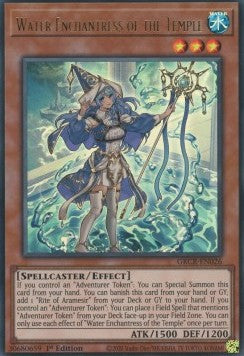 Water Enchantress of the Temple (V.1 - Ultra Rare)⁣ - The Grand Creators⁣ (Ultra Rare)⁣ [026]