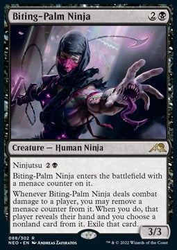 Biting-Palm Ninja⁣ - Kamigawa: Neon Dynasty⁣ (Rare)⁣ [88]
