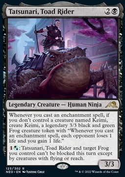 Tatsunari, Toad Rider⁣ - Kamigawa: Neon Dynasty⁣ (Rare)⁣ [123]